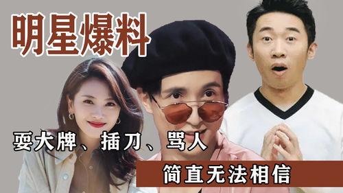 明星圈内爆料,明星背后的惊人真相